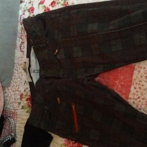 Etienne Marcel Plaid Moto Skinny Jeans